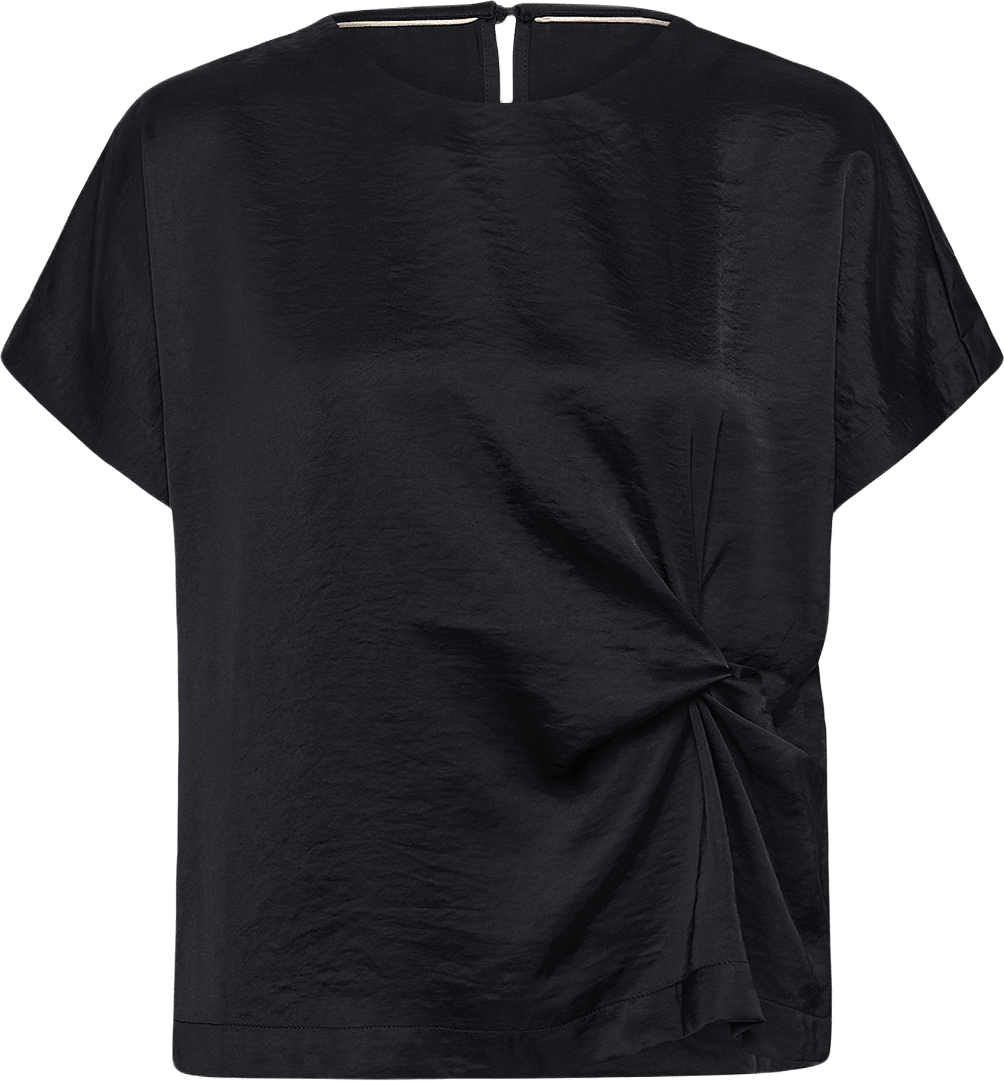 PananSZ Knot Blouse, från Saint Tropez, i färgen Black.