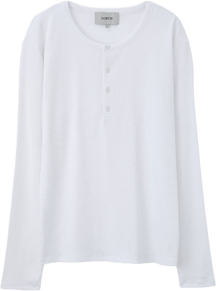 Långärmad tröja HASSE, från NORVIE, i färgen White.