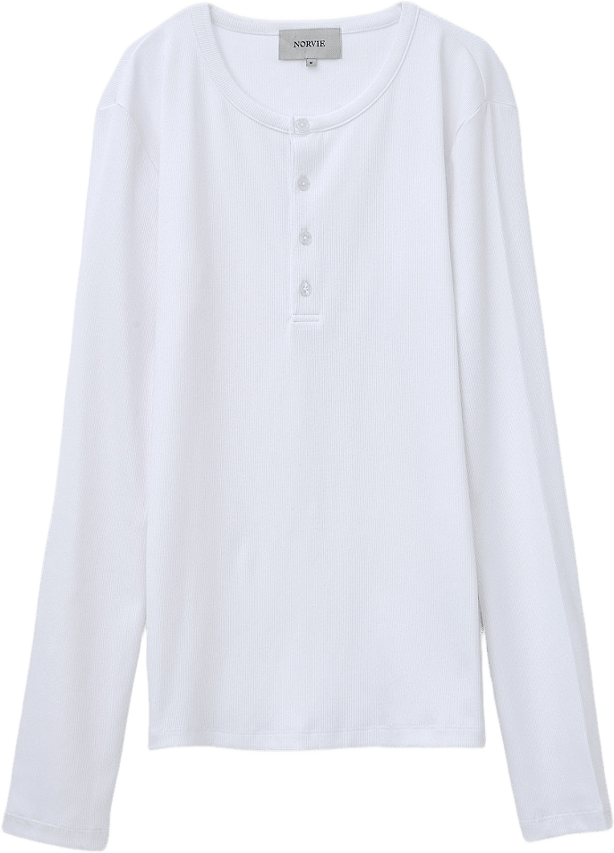 Långärmad tröja HASSE, från NORVIE, i färgen White.