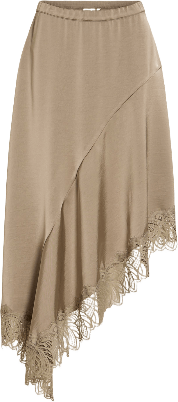 Vilea Lace Skirt, från Vila, i färgen Vintage Khaki.