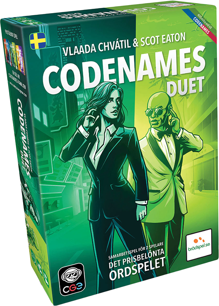 Codenames Duet (SE), från Brädspel.