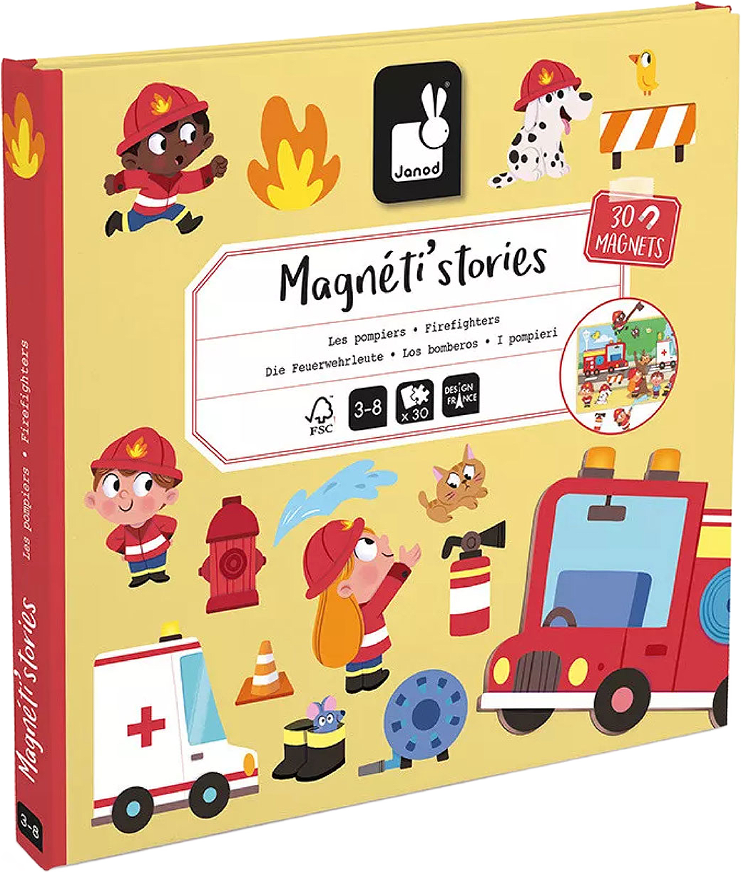 Janod - Magneti'Stories Firefighters, från Brädspel.