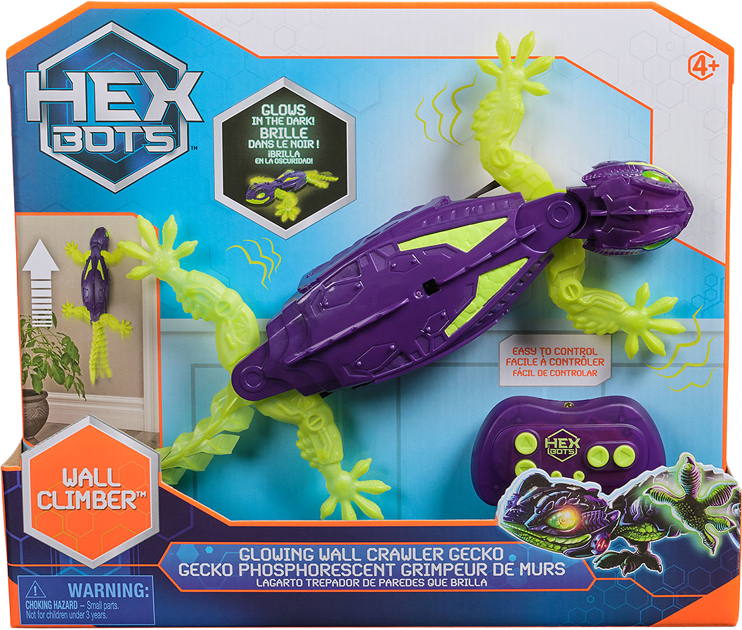 Hex Bots Wall Crawler Gecko Glow in The Dark, från Hex bots.