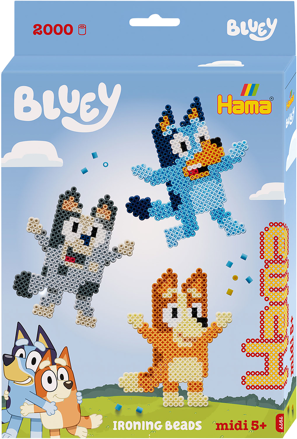 Hama Midi Hanging Box Bluey 2.000 pcs, från Hama.