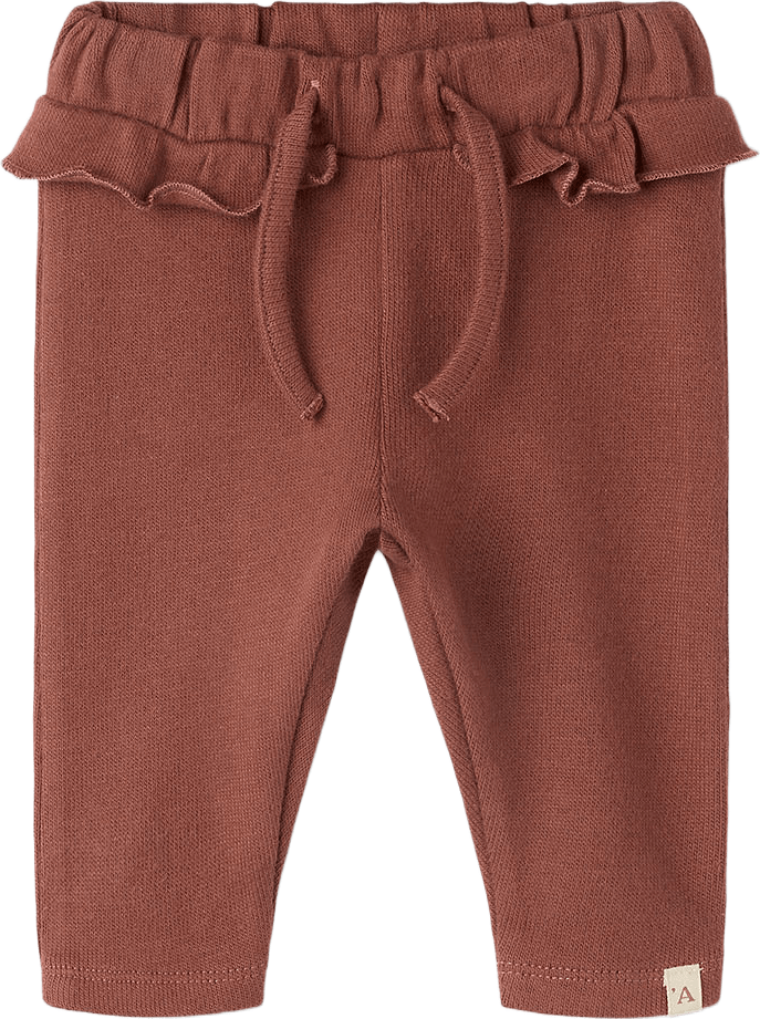 Thoro Loose Pant, från Lil'Atelier, i färgen Mahogany.