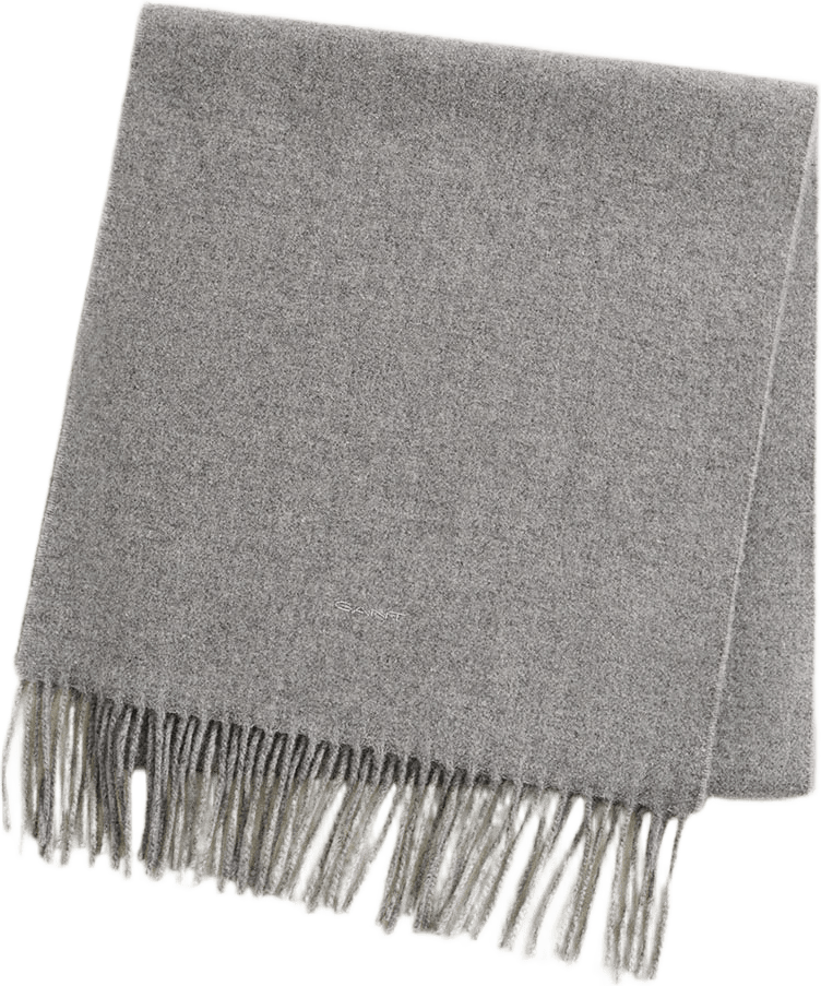 Unisex. Wool Scarf, från GANT, i färgen Mid Grey.