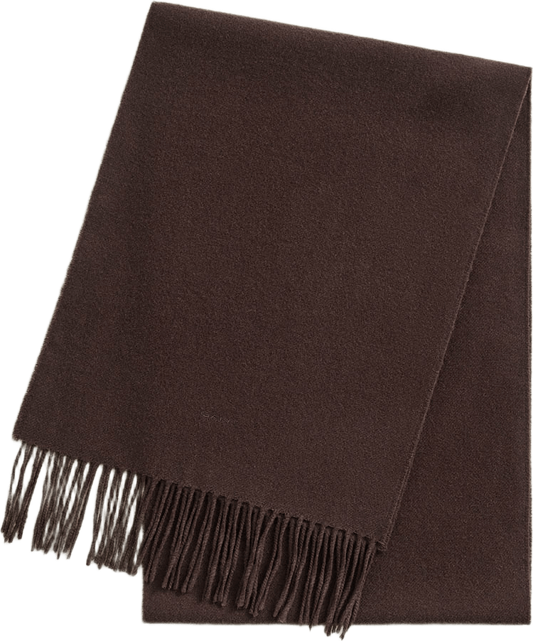 Unisex. Wool Scarf, från GANT, i färgen Shadow Brown.