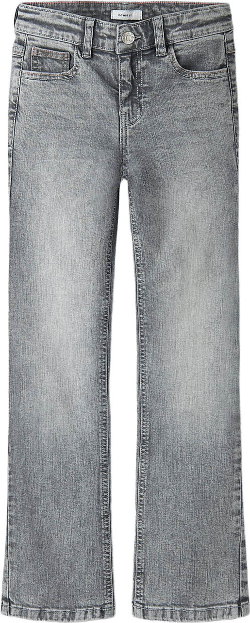 Polly Skinny Boot Jeans 8245-Md, från Name It, i färgen Medium Grey Denim.
