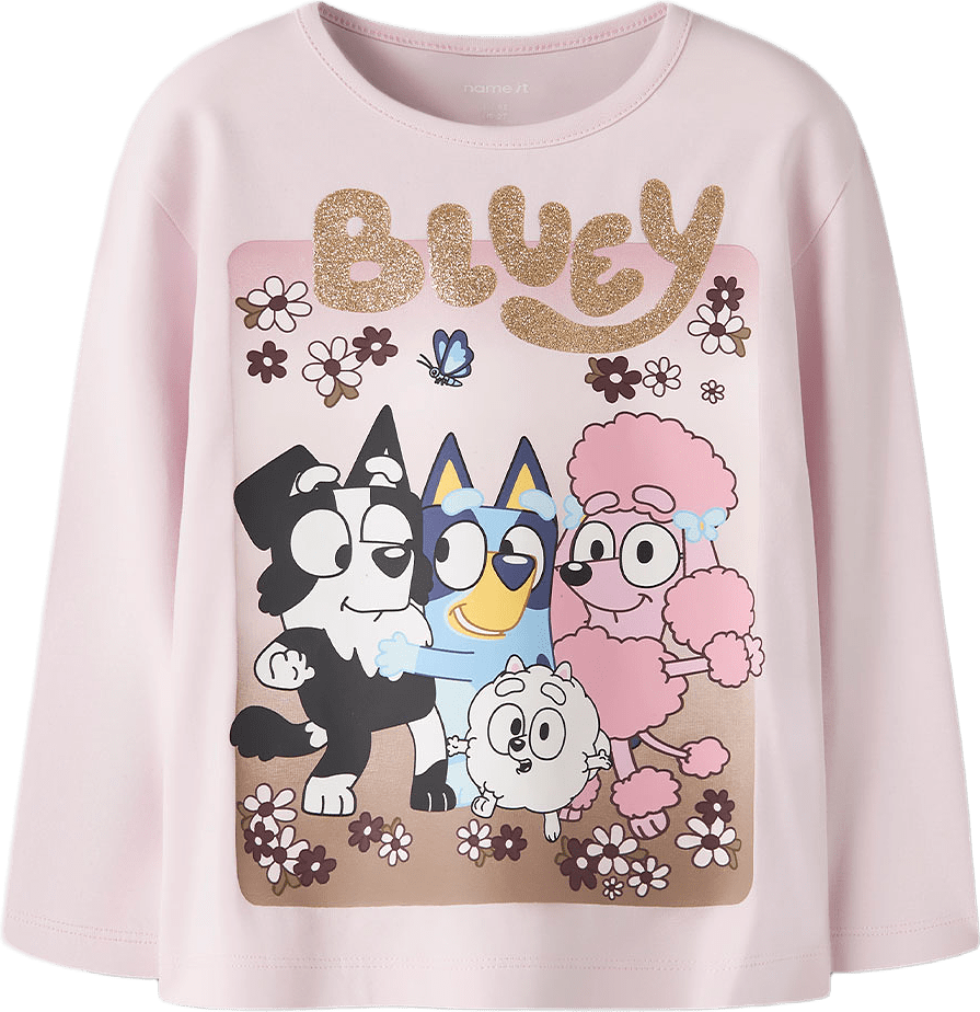 Fasba Bluey Top, från Name It, i färgen Cradle Pink.