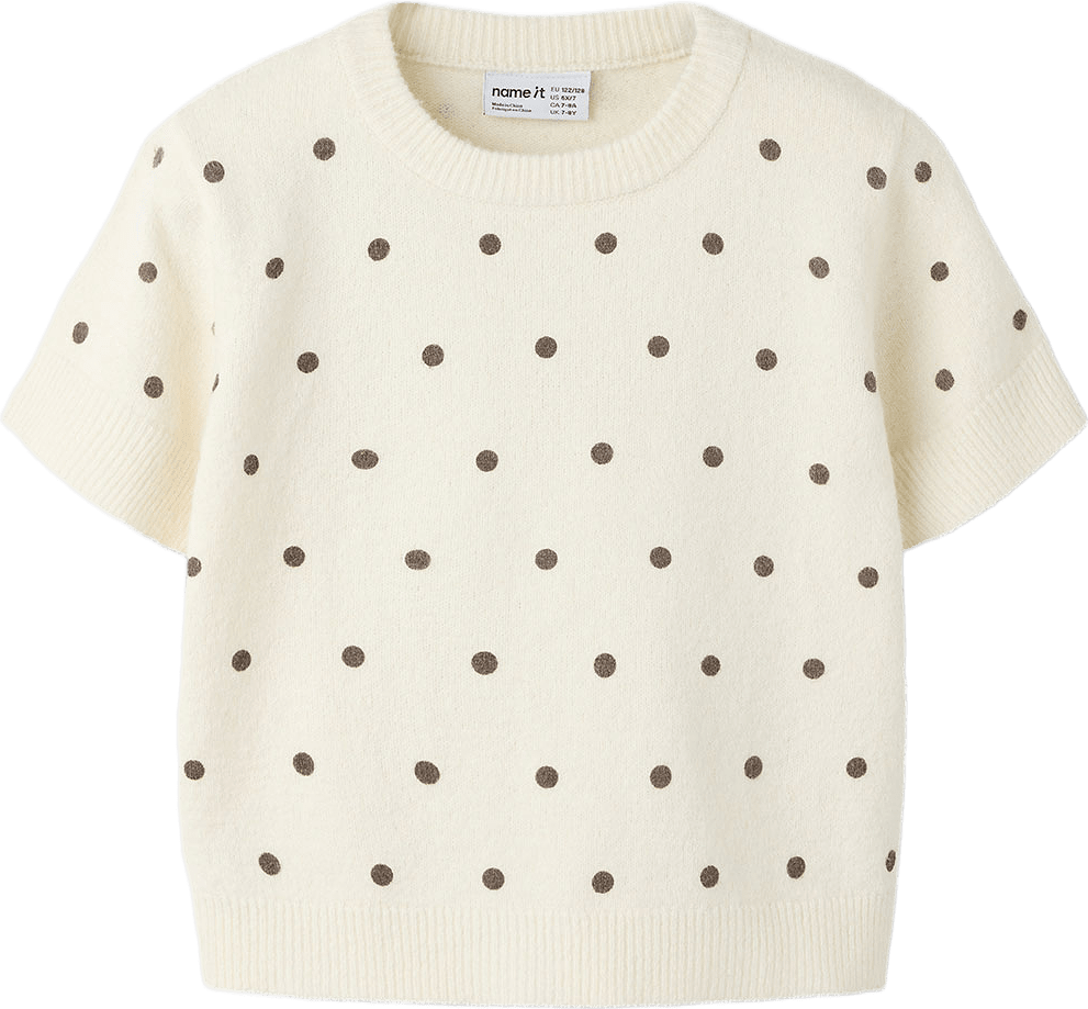 Nalani Knit, från Name It, i färgen Antique White.