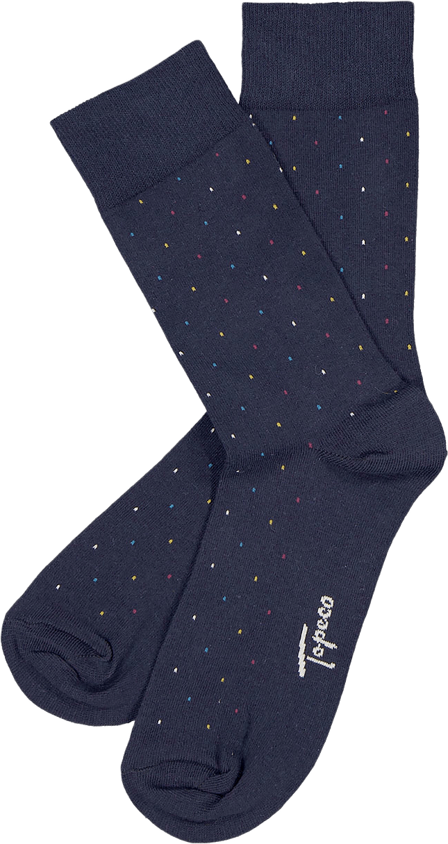 Strumpa 1-pack bomull, från Topeco, i färgen Navy.