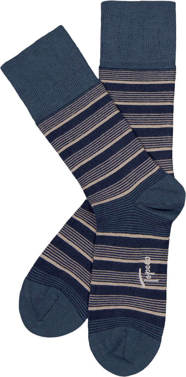 Strumpa 1-pack Bambuviscose, från Topeco, i färgen Jeansblue.