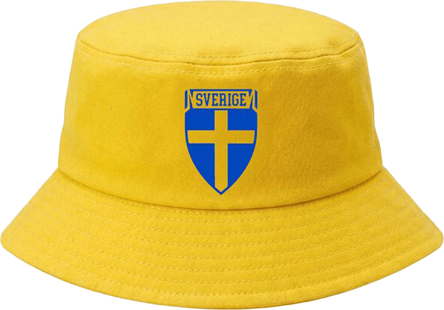 Sverige Bucket Hat, från Clique, i färgen Citron.