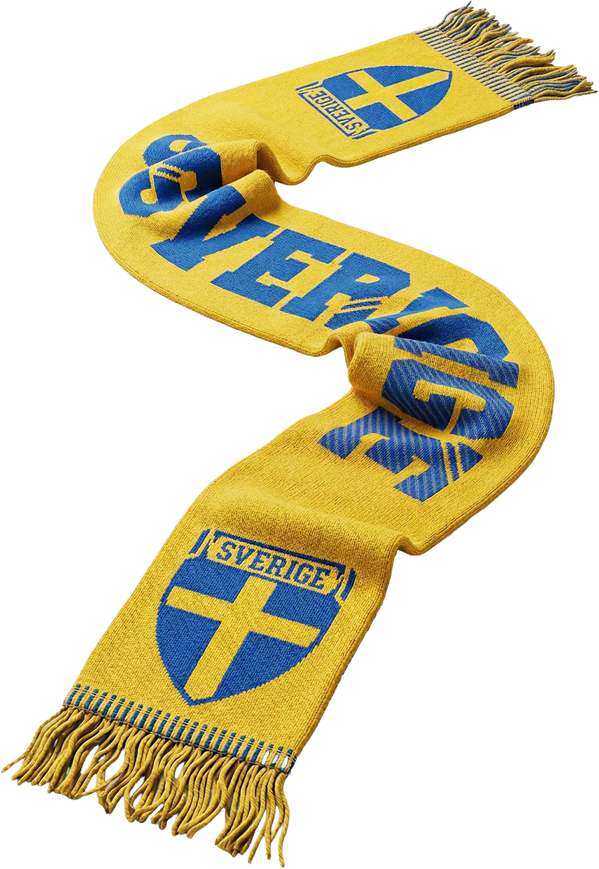 Sverige Halsduk, från Clique, i färgen Citron.