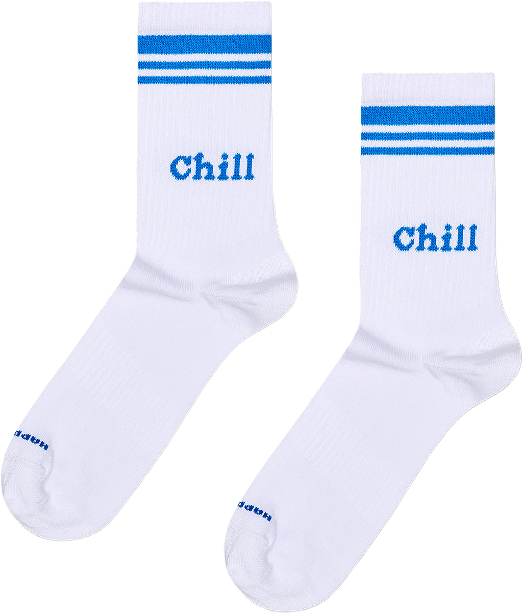 Chill Sneaker Sock, från Happy Socks, i färgen White.