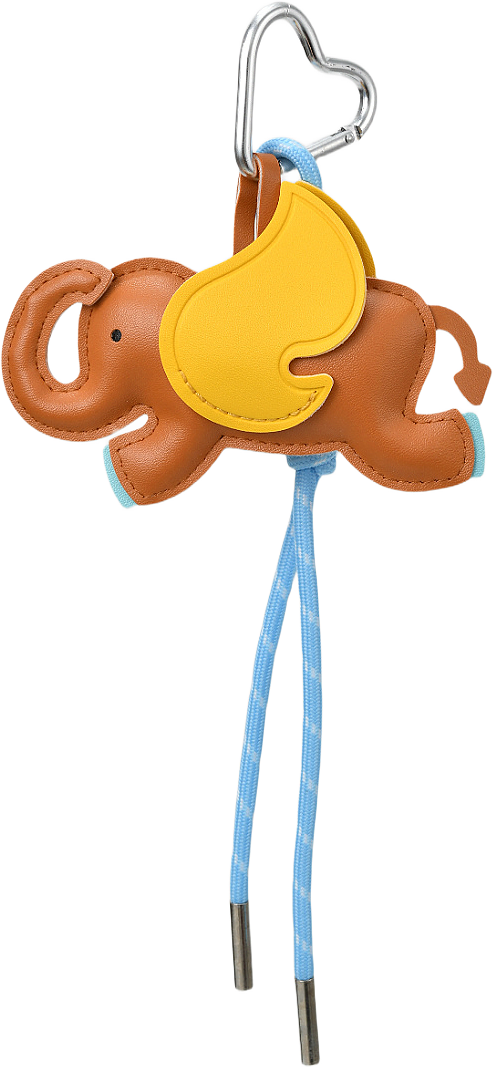 Väskdekoration POPPY djur, från Carin Wester, i färgen Elephant.