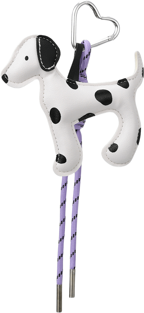 Väskdekoration POPPY djur, från Carin Wester, i färgen Dalmatian.