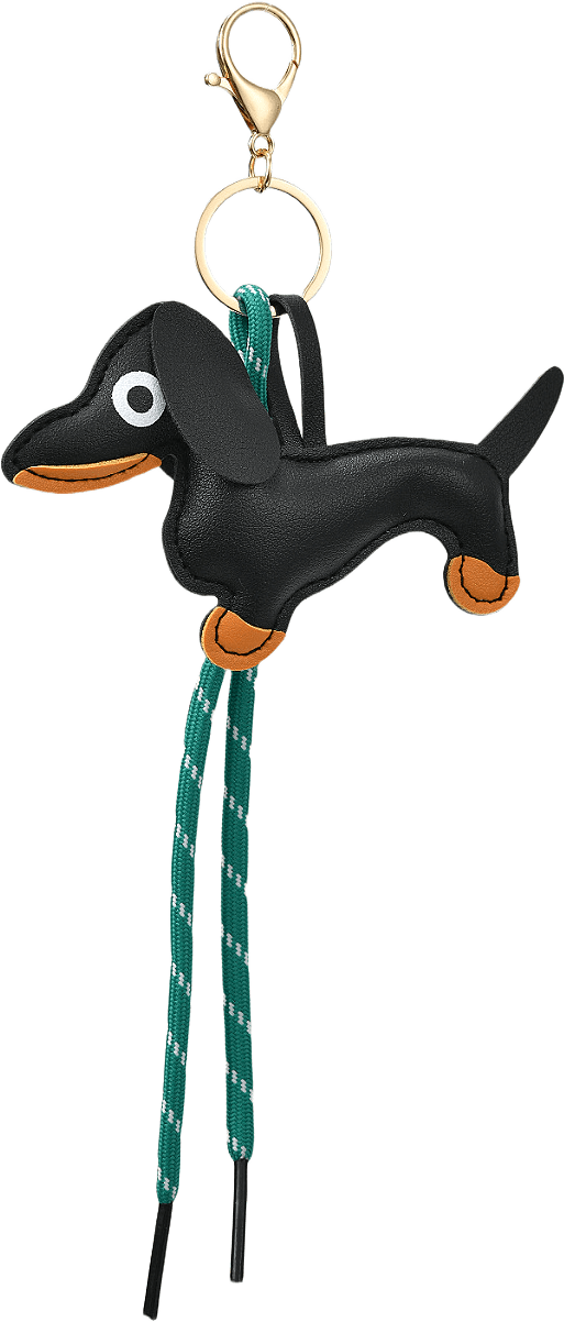 Väskdekoration POPPY djur, från Carin Wester, i färgen Dog Black.