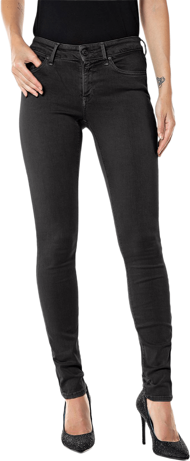 Hyperflex Color New Luz Skinny Jeans, från Replay, i färgen Black.