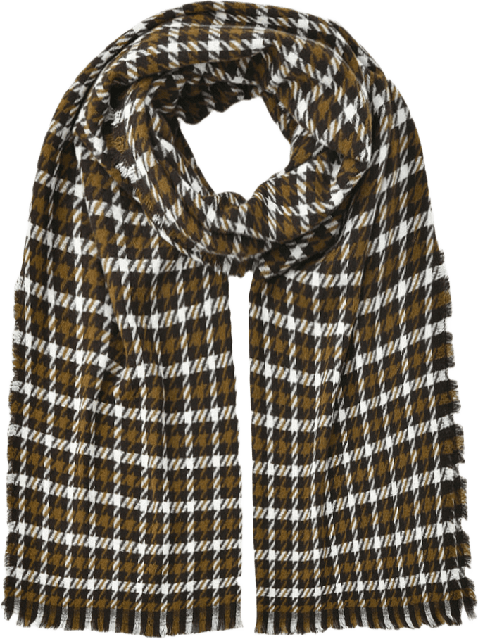 Halsduk VIOLA, från Å WOMAN, i färgen Green Houndstooth.