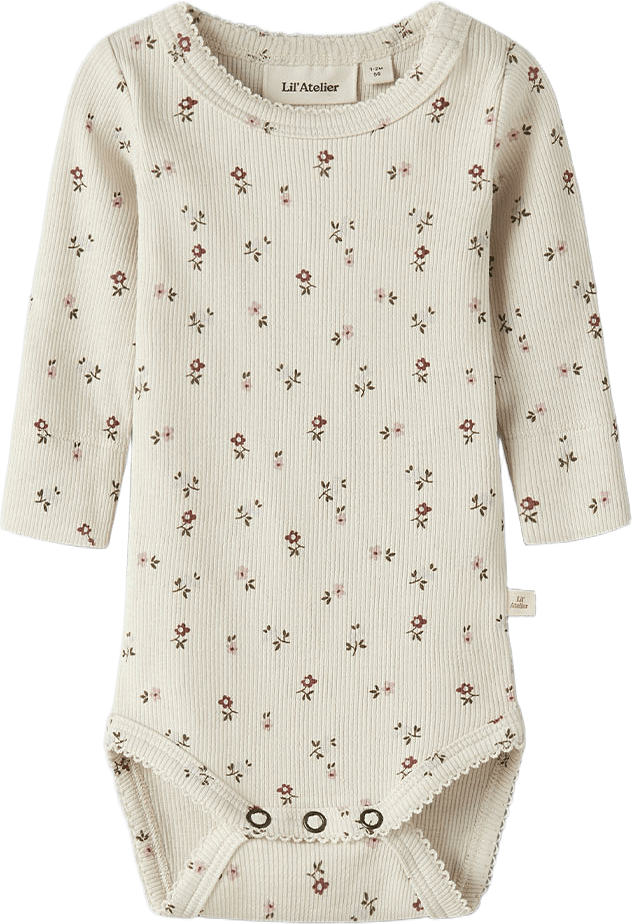 Gago slim body, från Lil'Atelier, i färgen Turtledove Floral.