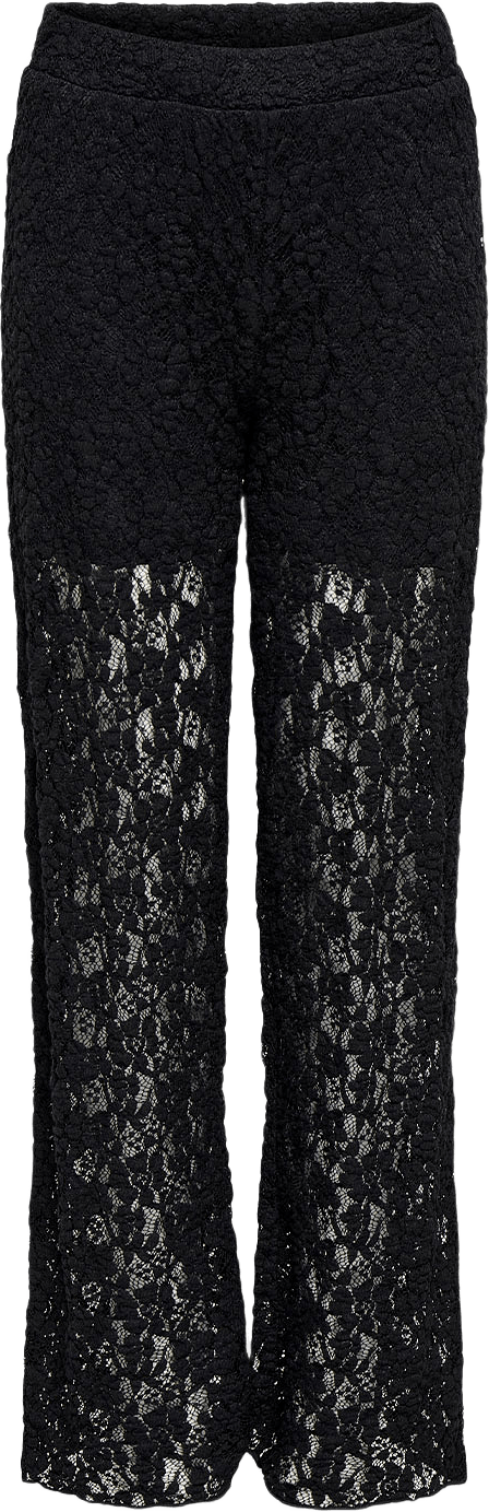 Leika Straight Lace Pants, från Only, i färgen Black.