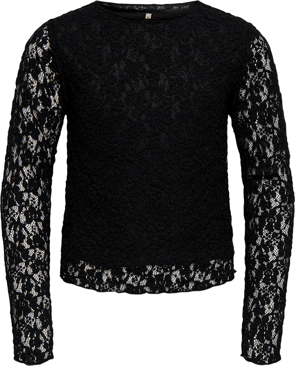 Leika Lace Top, från Only, i färgen Black.