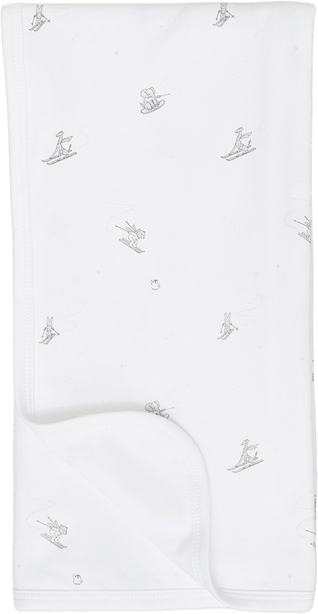 Ski Slope Blanket, från Livly, i färgen White.