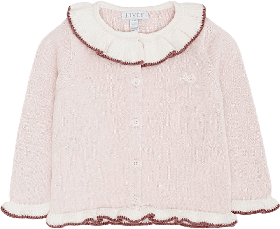 Judith Cardigan, från Livly, i färgen Light Pink.