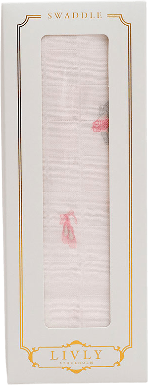 Ballerina Swaddle, från Livly, i färgen Pink.