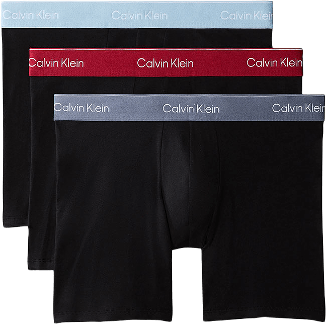 Boxer Brief 3-Pack, från Calvin Klein, i färgen Black Bodies W/ Rio Red/Forget Me N.