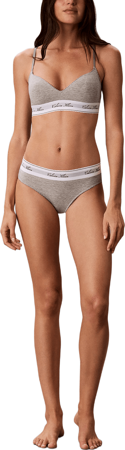 Lightly Lined Bralette, från Calvin Klein, i färgen Grey Heather.
