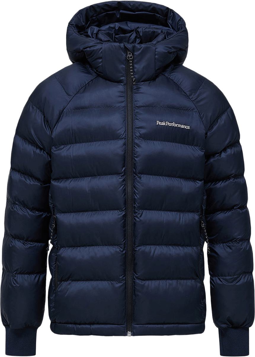 Jr Tomic Insulated Hood Jacket, från Peak Performance, i färgen Blue Shadow.