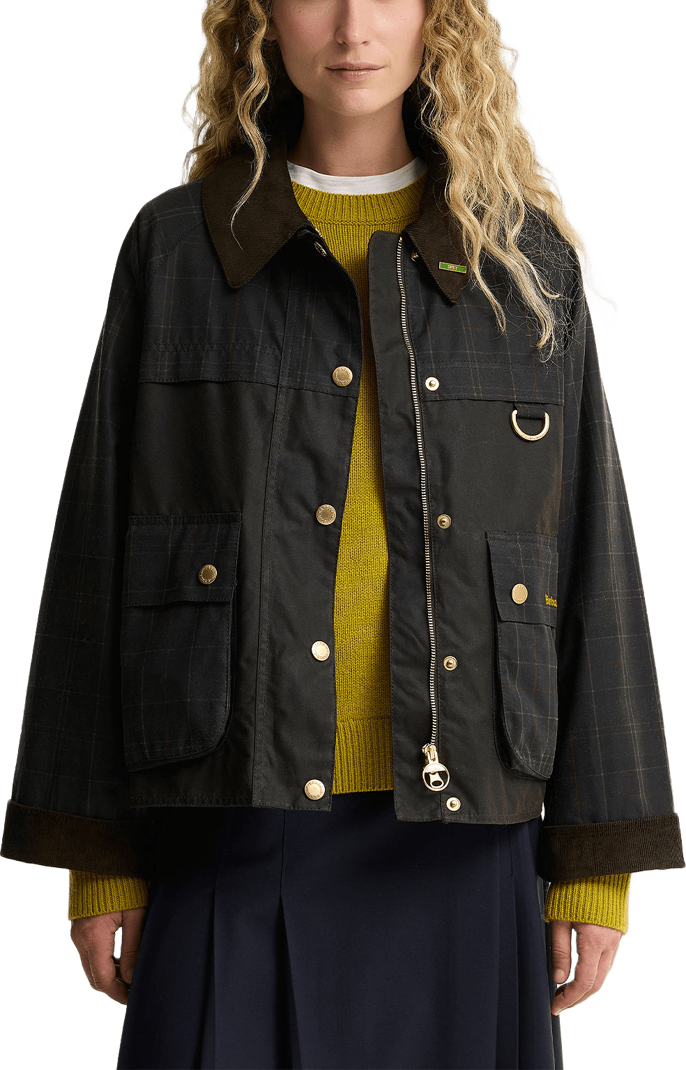 Barbour Tartan Reimagined Icons Tartan Spey Waxed Jacket, från Barbour, i färgen Classic Tartan/Olive.