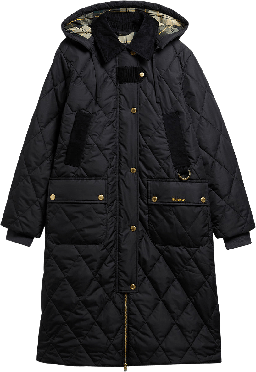 Barbour Rudson Quilted Jacket, från Barbour, i färgen Black/Ancient.