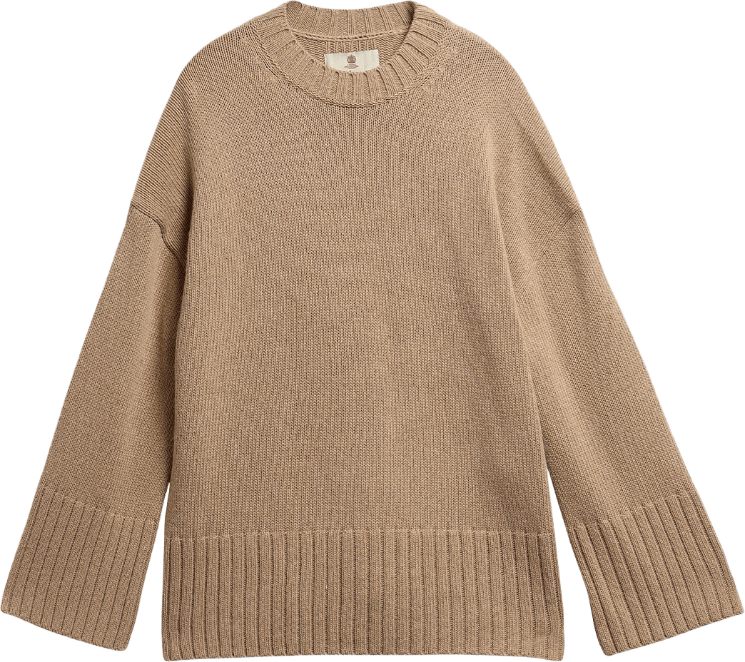 Barbour Gaia Crew Neck Jumper, från Barbour, i färgen Warm Trench.