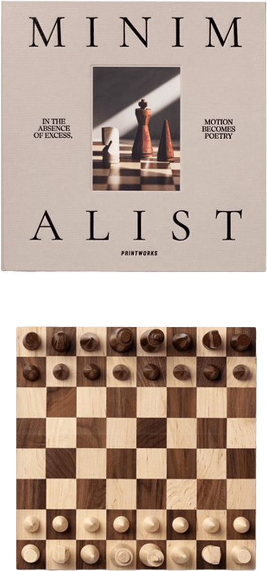Wood Chess - The Minimalist, från Printworks, i färgen Beige.