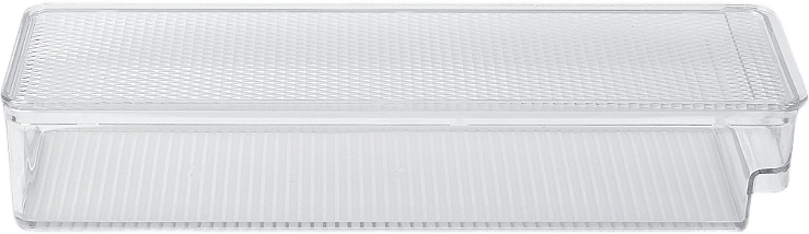 Kylskåpsförvaring med lock låg BISTRO 30x9,5 cm, från Åhléns Home, i färgen Clear.