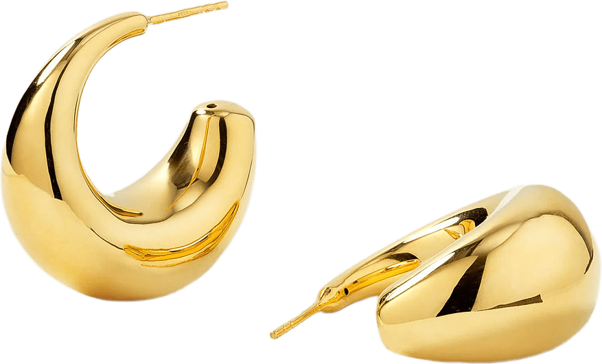 Bolded Earrings, från Syster P, i färgen Gold.