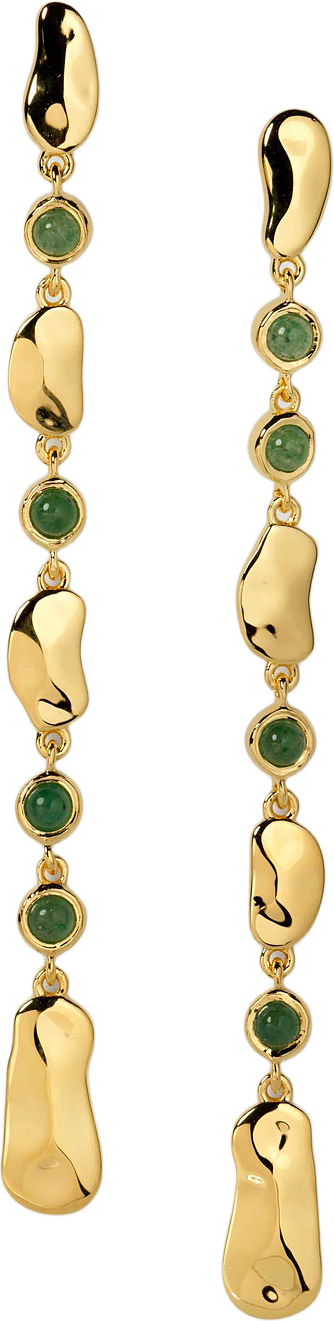 Florentina Long Earrings, från Syster P, i färgen Gold.