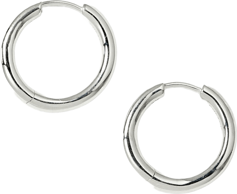 Beloved Fat Big Hoops, från Syster P, i färgen Silver.