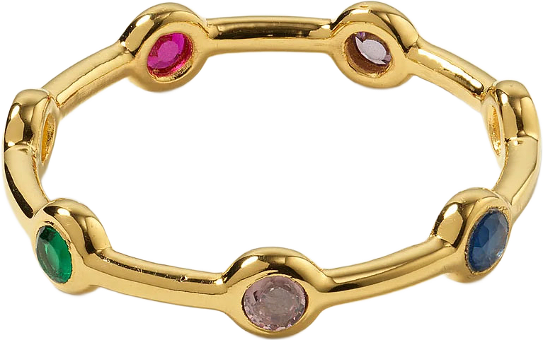 Treasure Shimmer Ring Multi, från Syster P, i färgen Gold.