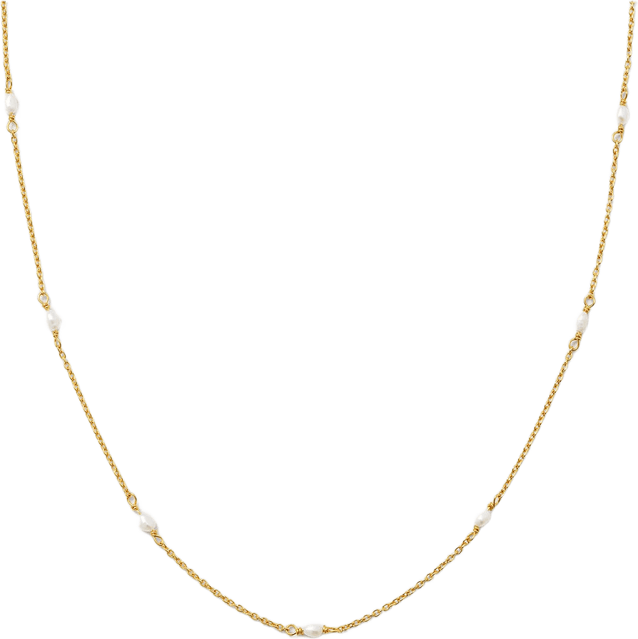 Treasure Multi Pearl Necklace, från Syster P, i färgen Gold.