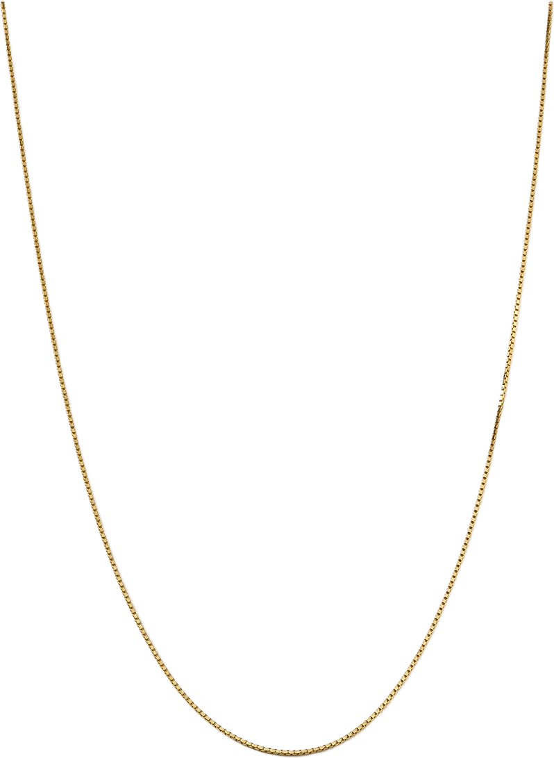 Beloved Long Box Chain, från Syster P, i färgen Gold.