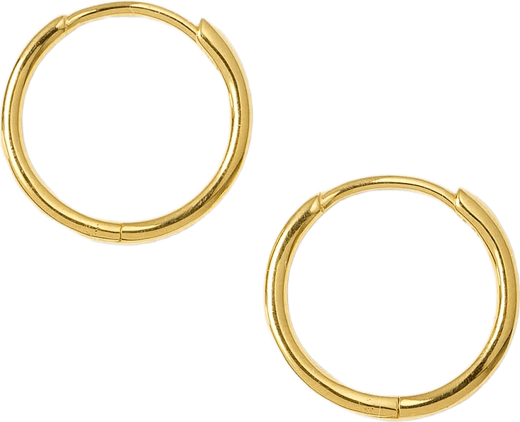 Beloved Small Hoops, från Syster P, i färgen Gold.