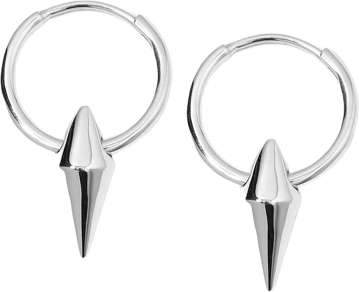 Harvey Single Spike Small Hoop, från Syster P, i färgen Silver.
