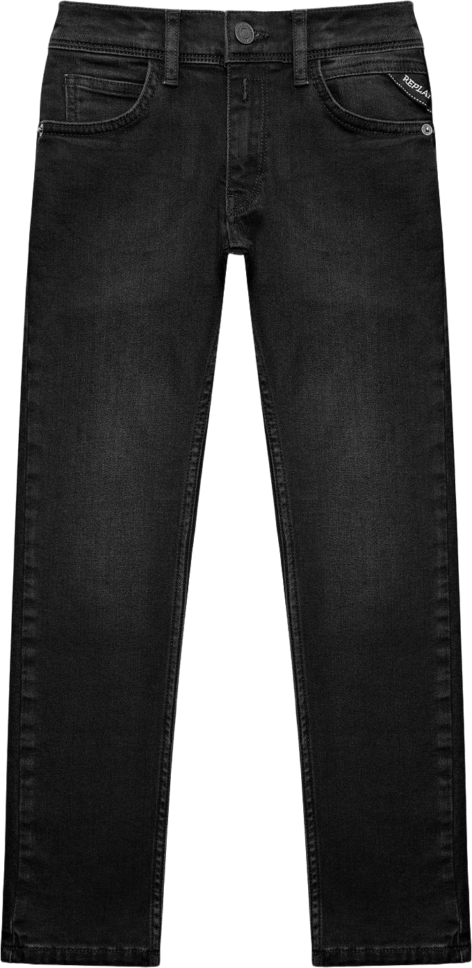 Wallys Super Slim Fit Jeans, från Replay, i färgen Black Delave.