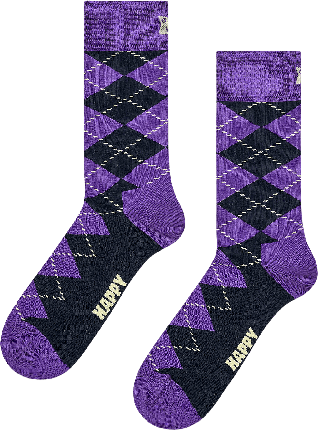 Argyle Sock, från Happy Socks, i färgen Purple.