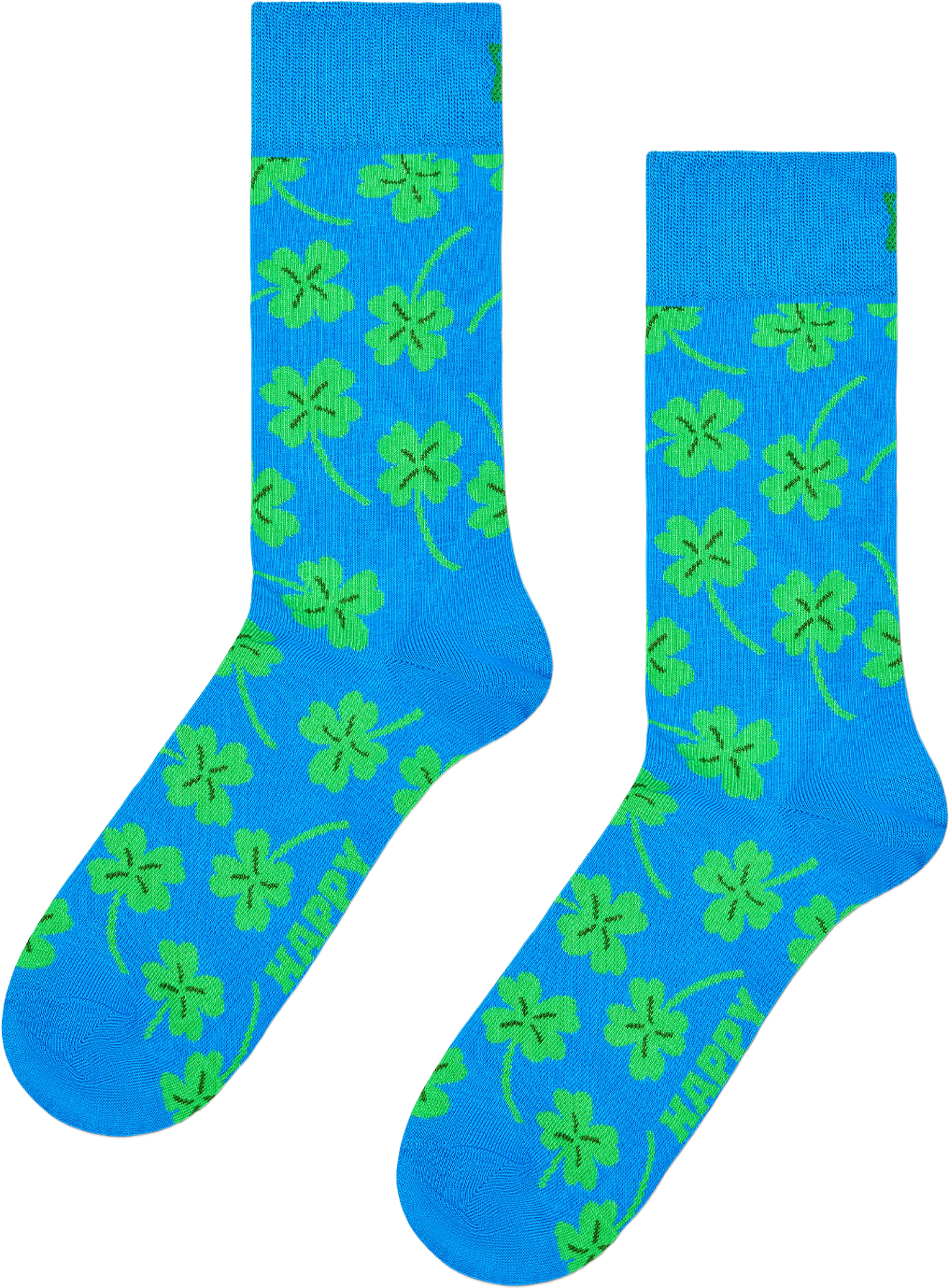 Lucky Clover Sock, från Happy Socks, i färgen Blue.