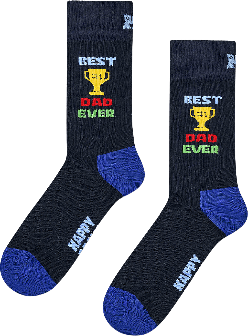 Best Dad Ever Sock, från Happy Socks, i färgen Navy.